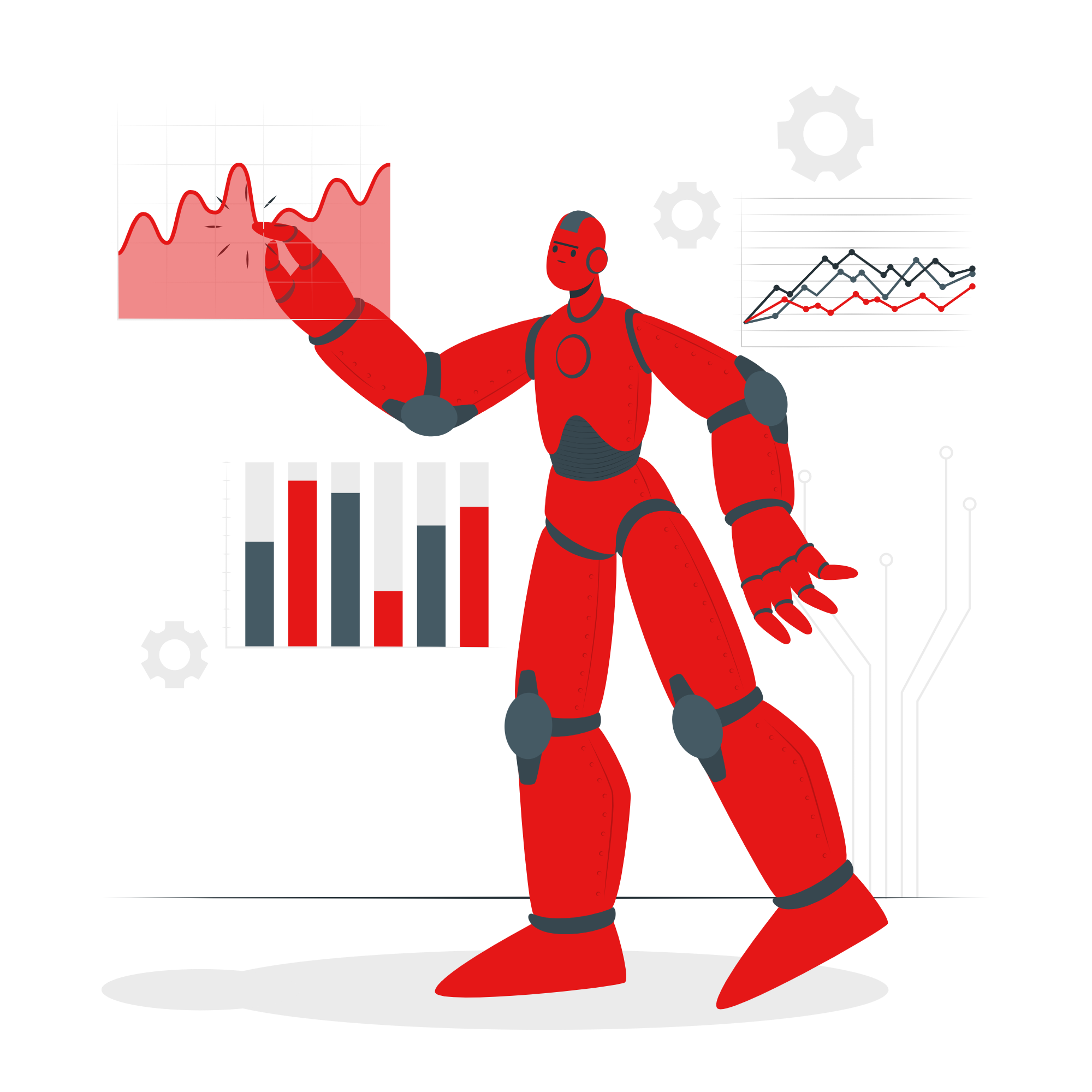 Ilustracion de inteligencia artificial
